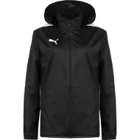 Puma Urheilutakki 'teamLIGA' musta / valkoinen