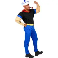 Finidi "SUPER SAILOR" (lihaksikkaat käsivarret, vyölliset housut, hattu)