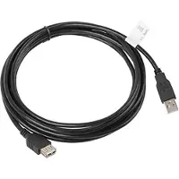 Lanberg AM-AF USB 2.0 jatkokaapeli, 3 m, musta