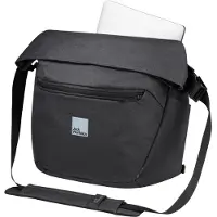 Jack Wolfskin Mainkai Lähettilaukku 38 cm Kannettavan tietokoneen taskun syvyys Musta