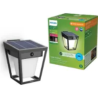 Philips LED-ulko Nissa UE, muovi, IP44, Musta, Synteettinen materiaali, Moderni