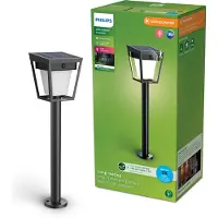 Philips 929004632001, Maavalaistus ulkokäyttöön, musta, Muovi, IP44, Polku, III