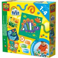 SES Creative My First - Dough - Dino Activity Cards - Multi/patterned - ONE SIZE