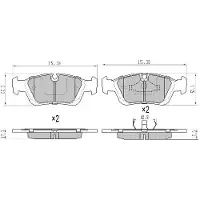 FREMAX Jarrupalasarja (4kpl), levyjarru FBP-0741