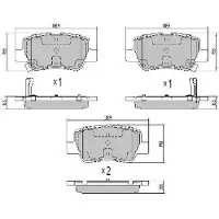 FREMAX Jarrupalasarja (4kpl), levyjarru FBP-0861