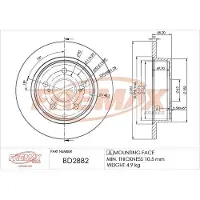 FREMAX Jarrulevy (1kpl) BD-2882