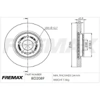 FREMAX Jarrulevy (1kpl) BD-2089