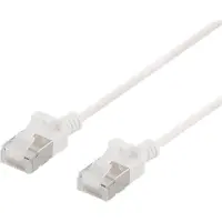 Deltaco – U/FTP Cat6a laitekaapeli, ohut, läpimitta 3,8mm, 5m, valkoinen (UFTP-1068)