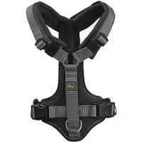 Hunter - Harness Maldon Up 69-105/L Polyester Black/Grey - Koirat - Kaulapannat