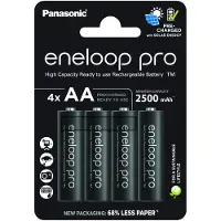 Panasonic Bk-3hcde/4be 2500mah Ladattava Paristo 4 Yksiköt