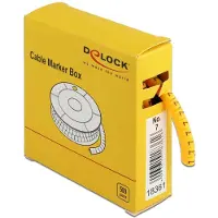 DeLOCK Kabelmarker Box Nr 7 gelb 500 Stück, Keltainen, 500 kpl (18361)