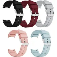 SKALO Samsung Watch 6 40mm/44mm Silikoniranneke Muotoiltu - Musta