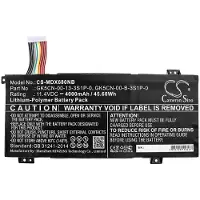 123accu Medion Erazer X6805 akku 4000mAh