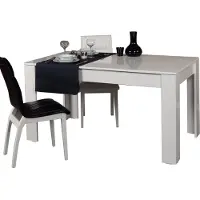 Skye Decor Jatkettava ruokapöytä Bois, valkoinen
