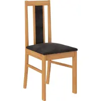 ADRK Furniture Tuoli K75, ruskea/musta