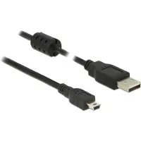 DeLOCK – Cable USB 2.0 Type-A male > USB 2.0 Mini-B male 0.5 m black (84911)