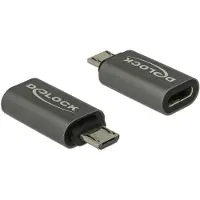DeLOCK – Adapter USB 2.0 Micro-B male to USB Type-C 2.0 female (65927)