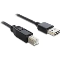 DeLOCK – Cable EASY-USB 2.0 Type-A male > USB 2.0 Type-B male 5 m black (85553)
