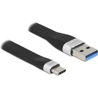DeLOCK – USB 3.2 Gen 1 FPC Flat Ribbon Cable USB Type-A to USB Type-C 13.5 cm PD 3 A (85771)