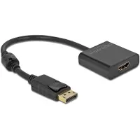 DeLOCK – Adapter DisplayPort 1.2 male to HDMI female 4K Active black (63585)