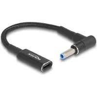 DeLOCK – Adapter cable for Laptop Charging Cable USB Type-C female to HP 4.5 x 3.0 mm male 15 cm (60031)