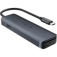 Targus HYPERHD4003GL. Isäntäliitäntä: USB 3.2 Gen 1 (3.1 Gen 1) Type-C, Keskitinliitännät: USB Type C, Yhteensopivat muistikortit: SD.