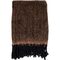 House Nordic Liva - Blanket - Plaid, Brown 130X170 Cm - Brown - 130X170CM