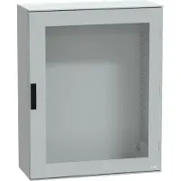 Schneider ELECTRIC THALASSA PLM SEINÄKAAPPI LÄPINÄKYVÄLLÄ OVELLA, LASIKUITUVAHVISTEINEN POLYESTERI 1059X825X350 KXLXS IP66 RAL7035 (NSYPLM108TG)