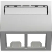 Schneider ELECTRIC UNICA SYSTEM+ OL45 2XRJ45 ACTASSI VINO ALUMIINI (NU942430)