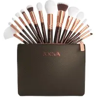 ZOEVA The Artists Brush Set Rose Golden Edition matkasivellinsetti ja laukku