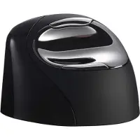 BakkerElkhuizen VerticalMouse 4 Bluetooth Wireless for Mac, langaton ergonominen pystyhiiri oikealle kädelle, musta