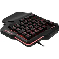 24hShop Yhden käden pelinäppäimistö valaistuksella - 7 RGB-väriä