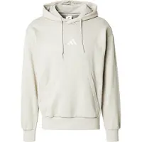 Adidas Urheilullinen collegepaita 'Feelcozy' beigenharmaa / valkoinen