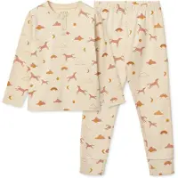 Liewood Wilhelm Printed Pyjamas Set - Beige - 104