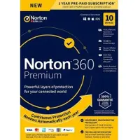 Norton 360 Premium 10 Laitetta 1 Vuosi – 75 GB Pilvitallennus ja Automaattinen Varmuuskopiointi