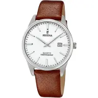 Festina Miesten kello F20512-2 Valkoinen/Nahka Ø39 mm