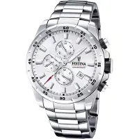 Festina Miesten kello F20463-1 Sport Hopea/Teräs Ø45 mm