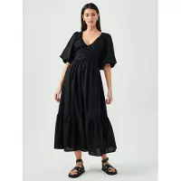 St MRLO Mekko 'LUCA TIERED DRESS' musta