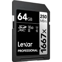 Lexar Professional 1667x 64 Gt SDXC -muistikortti