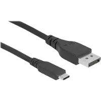 DeLOCK – Bidirectional USB Type-C to DisplayPort Cable (DP Alt Mode) 8K 60 Hz 1 m DP 8K (86038)