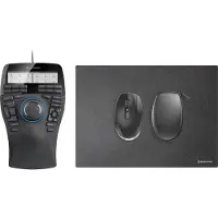 3DConnexion SpaceMouse Enterprise Kit 2 -langaton ergonominen hiiri, musta