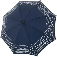 Doppler Elegance Pitkävartinen sateenvarjo 91 cm Sininen