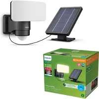 Philips LED-kohdevalaisin ulos Tylus, musta 3.000K anturi Tylus, Musta, Synteettinen materiaali, aurinkokennovalaisin