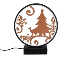 Opviq pöytävalaisin XMAS3, musta/kultainen