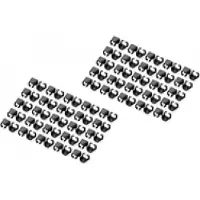 Digitus A-CC-BL, Värikoodiklipsi, Musta, Polyvinyylikloridi (PVC), Cat5e/6, 100 kpl, 100 mm