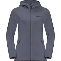 Jack Wolfskin Women's Baiselberg Hooded Full Zip Dolphin Välikerrospuserot XS