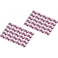 Digitus A-CC-MG, Värikoodiklipsi, Magenta, Polyvinyylikloridi (PVC), Cat5e/6, 100 kpl, 100 mm