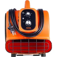 Vevor -lattiapuhallin, 1380 RPM 1000 CFM, ilmanohjain kuivaukseen ja jäähdytykseen, kannettava matonkuivauspuhallin, jossa 4 puhalluskulmaa, ajastin, 3 nopeuden säätö, siivous-, koti- ja kaupalliseen k