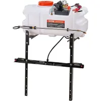 Vevor ATV-pisteruisku, 60 l ATV/UTV-levitysruisku A-suutinpuomilla, 12 V:n pumppuruisku vesisäiliöllä, 1,9 GPM:n virtausnopeus, säädettävä 0–72 PSI, 20 jalan letku, valkoinen