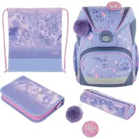 Herlitz UltraLight Plus Butterfly Paradise, Kynäkotelo, Pencil pouch, Koululaukku, Urheilukassi, Tyttö, Peruskoulu & ala-aste, Reppu, 16 L, Etutasku, (50046157)